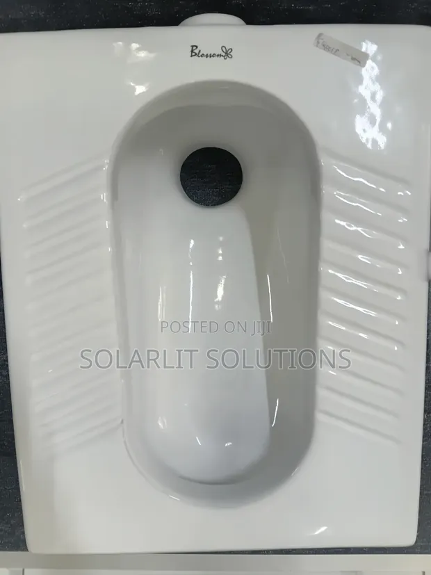 Blossom White Ceramic Squatting Toilet Pan - 1