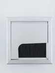 Aluminium Desk Cable Management Box with Brush Grommet - 1