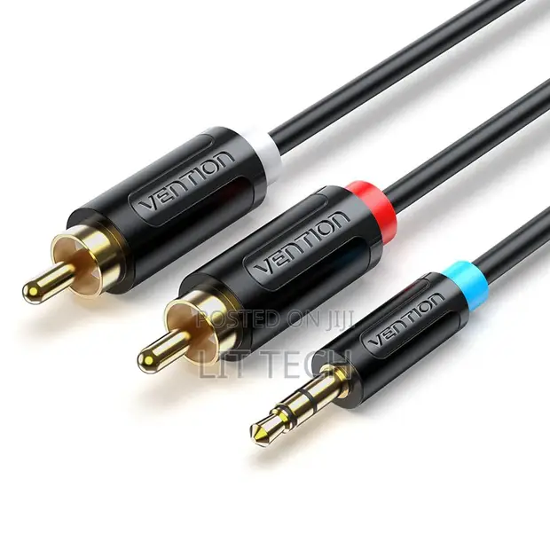 Vention 3.5mm Male to 2-Male RCA Adapter Cable - 1