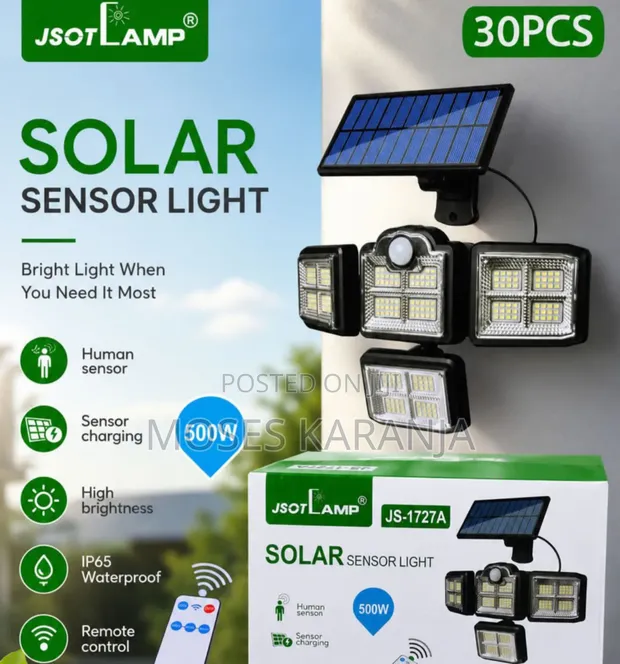 500W Solar Sensor Security Light - 1