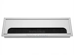 Aluminum Desk Cable Grommet Brush Strip