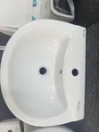Blossom Modern White Ceramic Pedestal Bathroom Sink - 2
