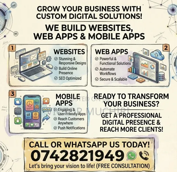 Huduma za Kutengeneza Websites na Software - 1