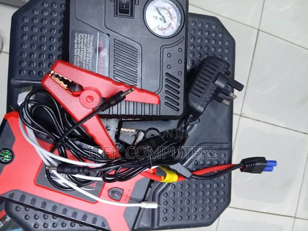 12V 99800mAh Car Jump Starter with Tyre Pump - 1