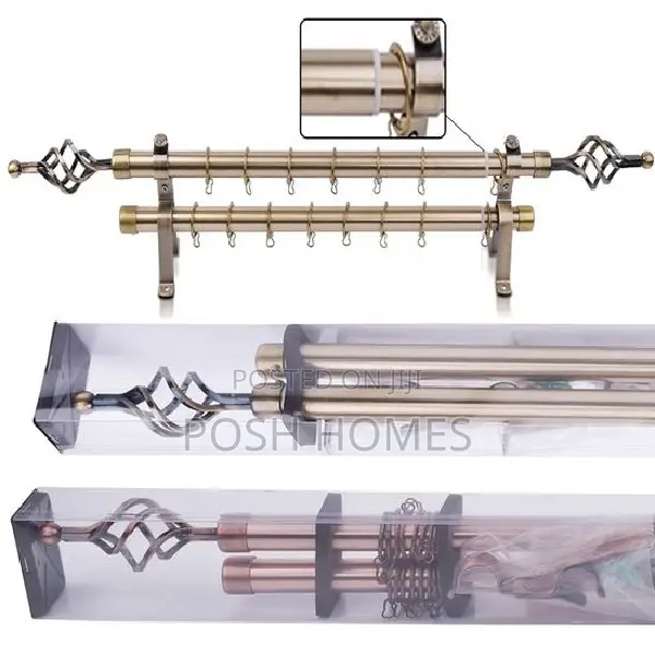 Heavy Duty Extendable Curtain Poles - 1