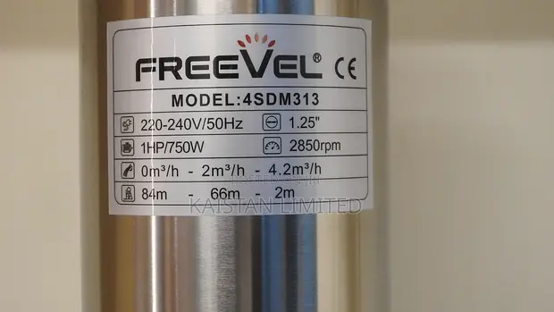 Freevel 1HP Submersible Borehole Pump 4SDM313 | 84M Head - 1