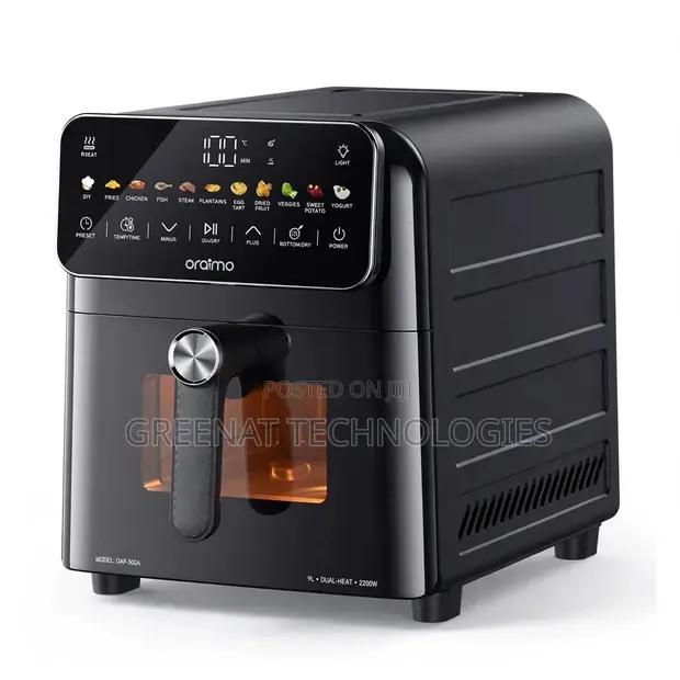 Oraimo Intellifry 9L Air Fryer 2200W Dual Heat 12 Menus - 1