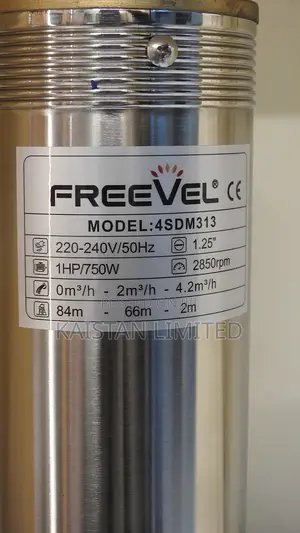 Freevel 1HP 750W Submersible Borehole Pump | 84M Max Head