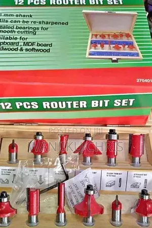 Seti ya Vipande 12 vya Router vya Kazi ya Mbao