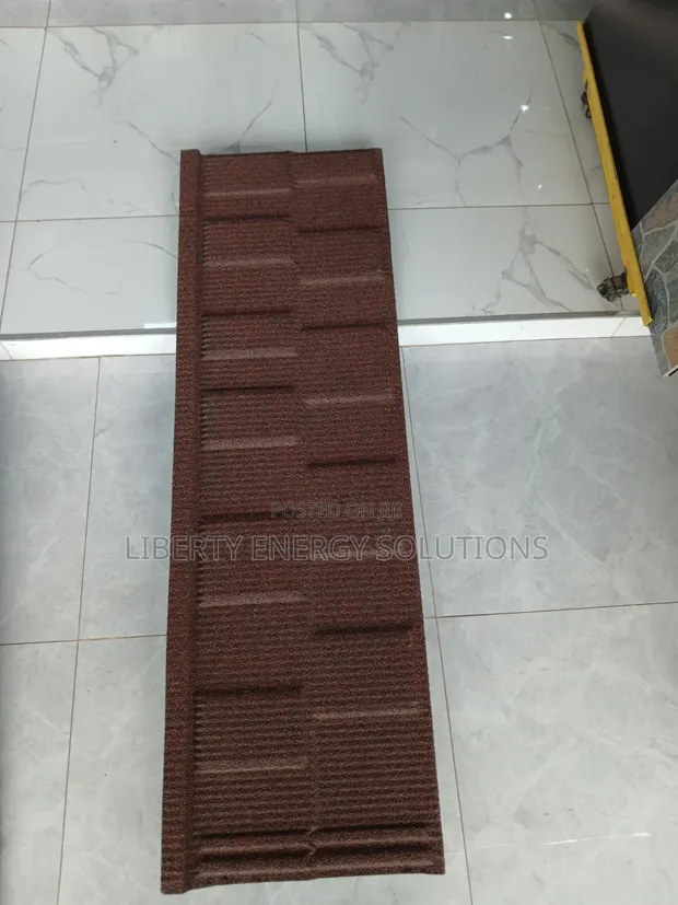 Brown Stone-Coated Steel Roofing Tile - 1