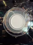 9W Two Color Glass Panel Ceiling Light (White/Red) - 1