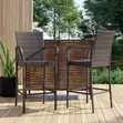 Kiti cha Baa cha Rattan cha Kudumu kwa Patio na Bustani - 3