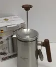 304 Stainless Steel French Press yenye Double-Wall (1L) - 4