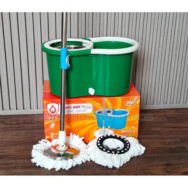Metallic 360 Spin Mop & Bucket Set - Kijani - 1
