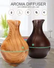 Ultrasonic Wooden Aromatherapy Humidifier Diffuser - 2