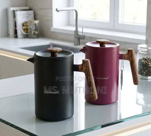 Haus Roland Matte Finish French Press Coffee Plunger 1000ml - 1