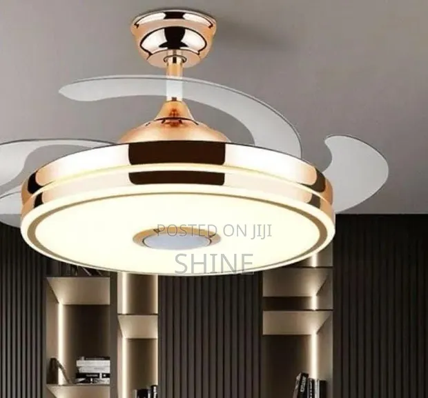 Bluetooth Ceiling Fan Light Chandelier - 1
