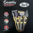 Geemy 3-in-1 Rechargeable Shaver & Trimmer Set - 1
