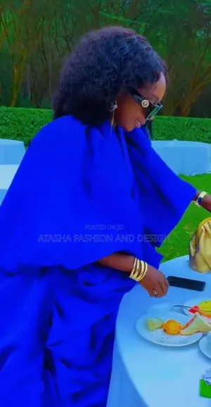 Elegant Blue Dress - Made in Kenya