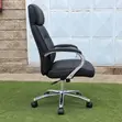 Kiti cha Ofisi Nyeusi cha Ngozi cha Executive - 3