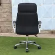 Kiti cha Ofisi Nyeusi cha Ngozi cha Executive - 4