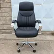 Kiti cha Ofisi Nyeusi cha Ngozi cha Executive - 5