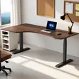 1.4M Curved Electric Height-Adjustable Desk - 2