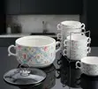 7 Piece Blossom Plaid Luxury Tureen Set - 1