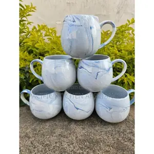 Pot Style Ceramic Mug Set (6 Pieces)