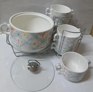 Seti ya Miele ya Supu ya Keramik Vipande 7 - Nyeupe