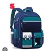 Daypack Nyeusi Nyepesi yenye Kamba za Kuonekana kwa Wavulana na Wasichana - 1