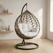Outdoor Hammock Swing Chair - Brown - 2