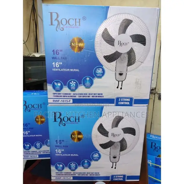 Roch 16-Inch Wall Fan yenye Blades 5 - 1