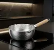 Hammered Stainless Steel Milk Pot / Saucepan - 2