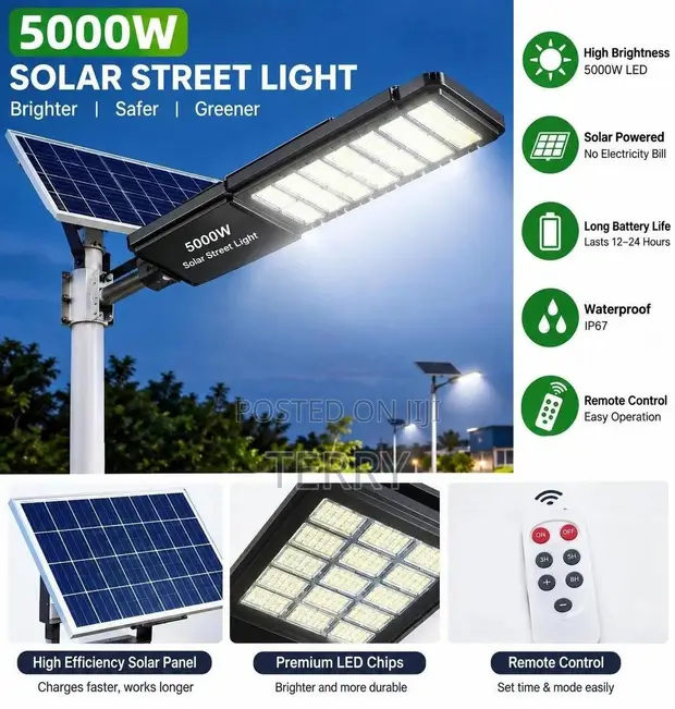 5000W Solar Street Light - 1