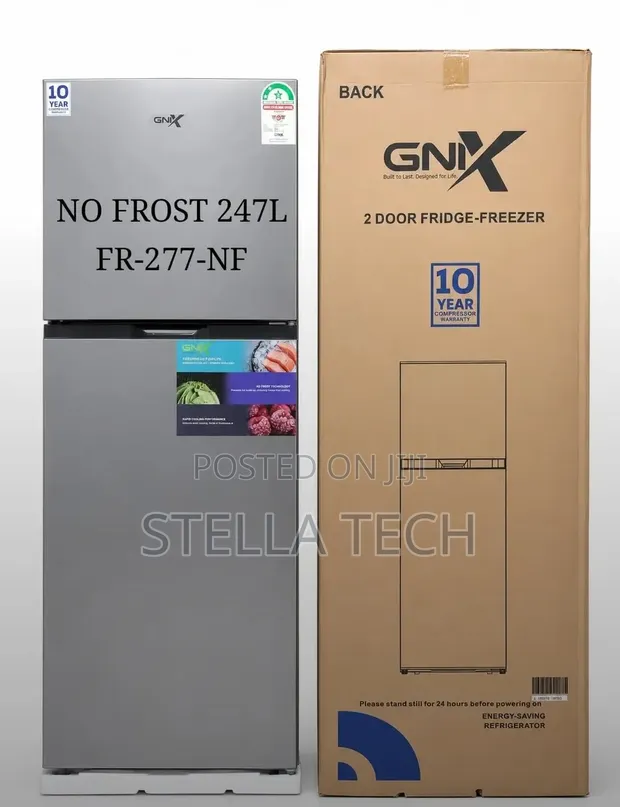 Friji la Milango Miwili la 247 Litres Gnix NO FROST FR-227-NF - 1