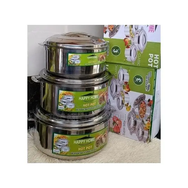 Seti ya Happy Home Hotpots 3pcs (10L, 15L, 20L) - 1
