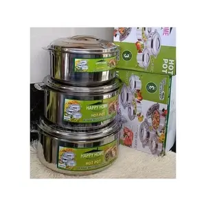 Seti ya Happy Home Hotpots 3pcs (10L, 15L, 20L)