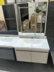 Zang Modern Bathroom Vanity Unit with Mirrored Cabinet - 1