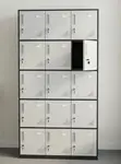 15-Door Office Locker Cabinet - Steel Staff Storage - 1