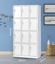 15-Door Office Locker Cabinet - Steel Staff Storage - 2