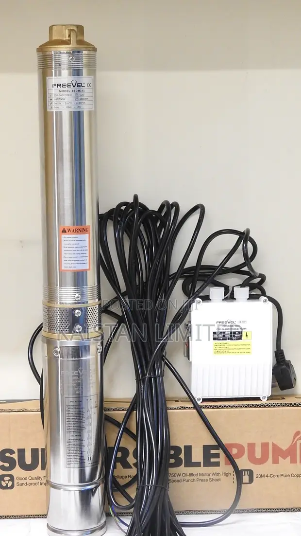Freevel 1HP Deep Borehole Pump | 750W Submersible Water Pump - 1