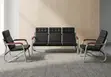 5-Seater Office Leather Sofa Set - Premium Reception Seating - 2