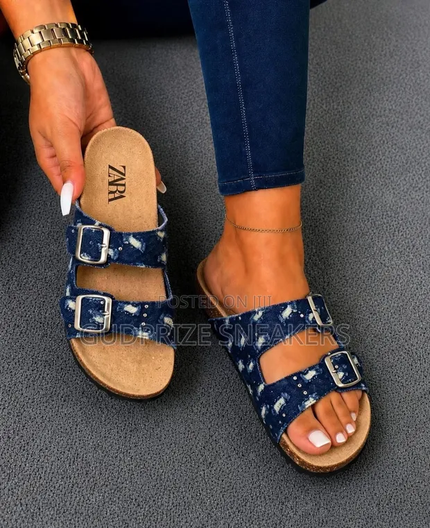 Zara Sandals za Suede za Rangi Nyingi - 1