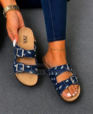 Zara Multicolor Suede Sandals