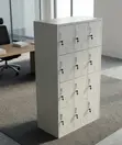 12-Locker Industrial Storage Cabinet - Heavy-Duty Steel Staff Locker - 5
