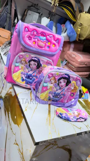 Ergonomic Student Backpack with Lunch Box & Stationery Case