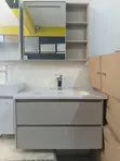 Seti ya Kisasa ya Vanity ya Bafuni na Sink ya Keramik & Kabati - 1