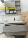 Seti ya Kisasa ya Vanity ya Bafuni na Sink ya Keramik & Kabati - 2