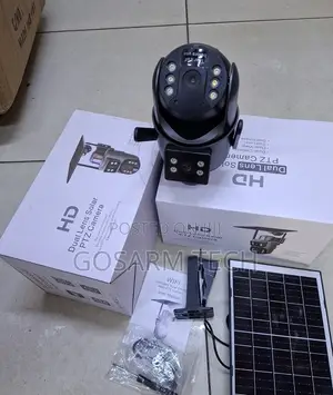 UBOX 4MP Dual Lens WiFi Solar Camera (Rangi Kamili, Sauti Mbili)